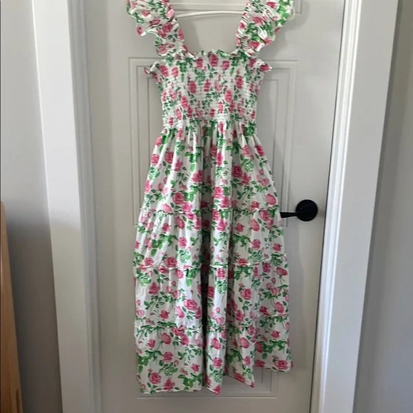 Hill House The Nap Floral Pink and Green Dress - Picture 4 of 5